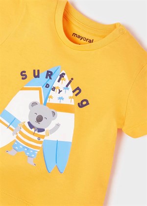 Mayoral Erkek Bebek İkili Turuncu Tshirt Set