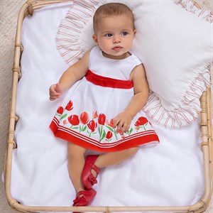 Mayoral Yenidoğan Kız Bebek Elbise